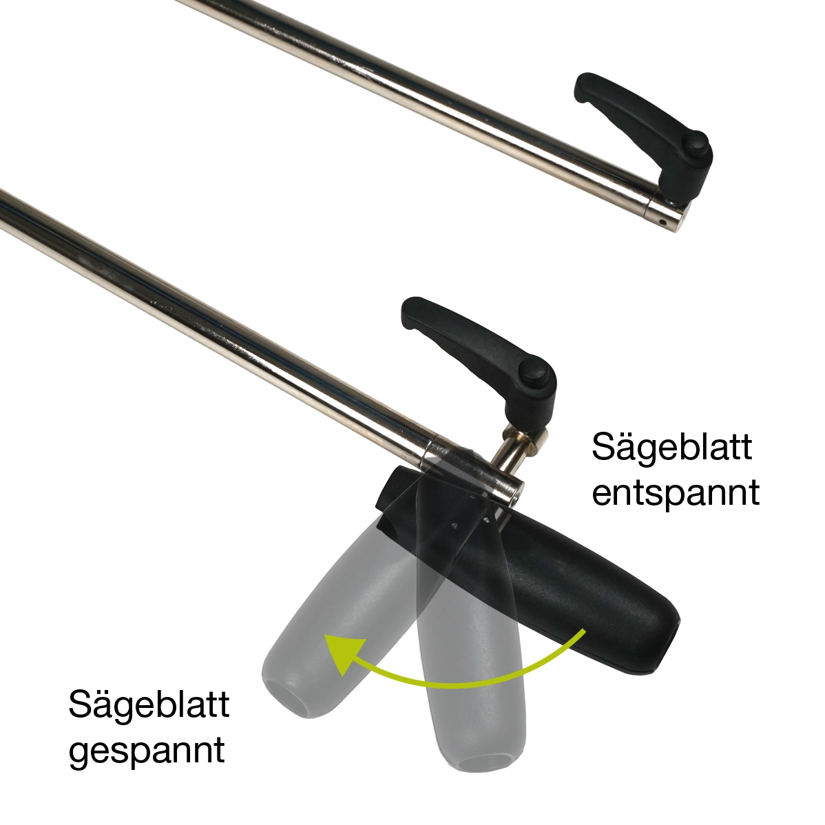Automatik-Laubsägebogen automatik-laubsaegebogen-einspannen-saegeblatt
