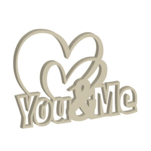 laubsaegevorlage you and me einlagig