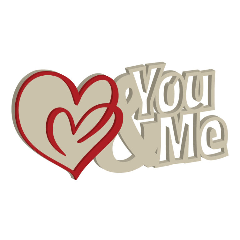 laubsaegevorlage you and me zweilagig