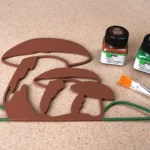 36-16a-pilzglueck-herbst deko-laubsaege-dekupiersaege-vorlage-bemalen-acryl-olivgruen-dunkelbraun