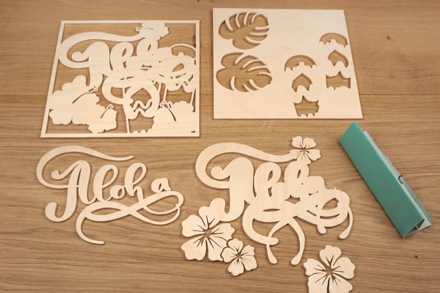 31-06-wandbild-aloha-deko-sommer--laubsaege-dekupiersaege-vorlage-teile-verputzen-schleifen-schleifpapier