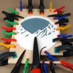 33-18-santas-sleigh-weihnachten-laubsaege-dekupiersaege-vorlage-schicht-1-2-buendig-markierung-verleimen-verspannen-spannklemmen