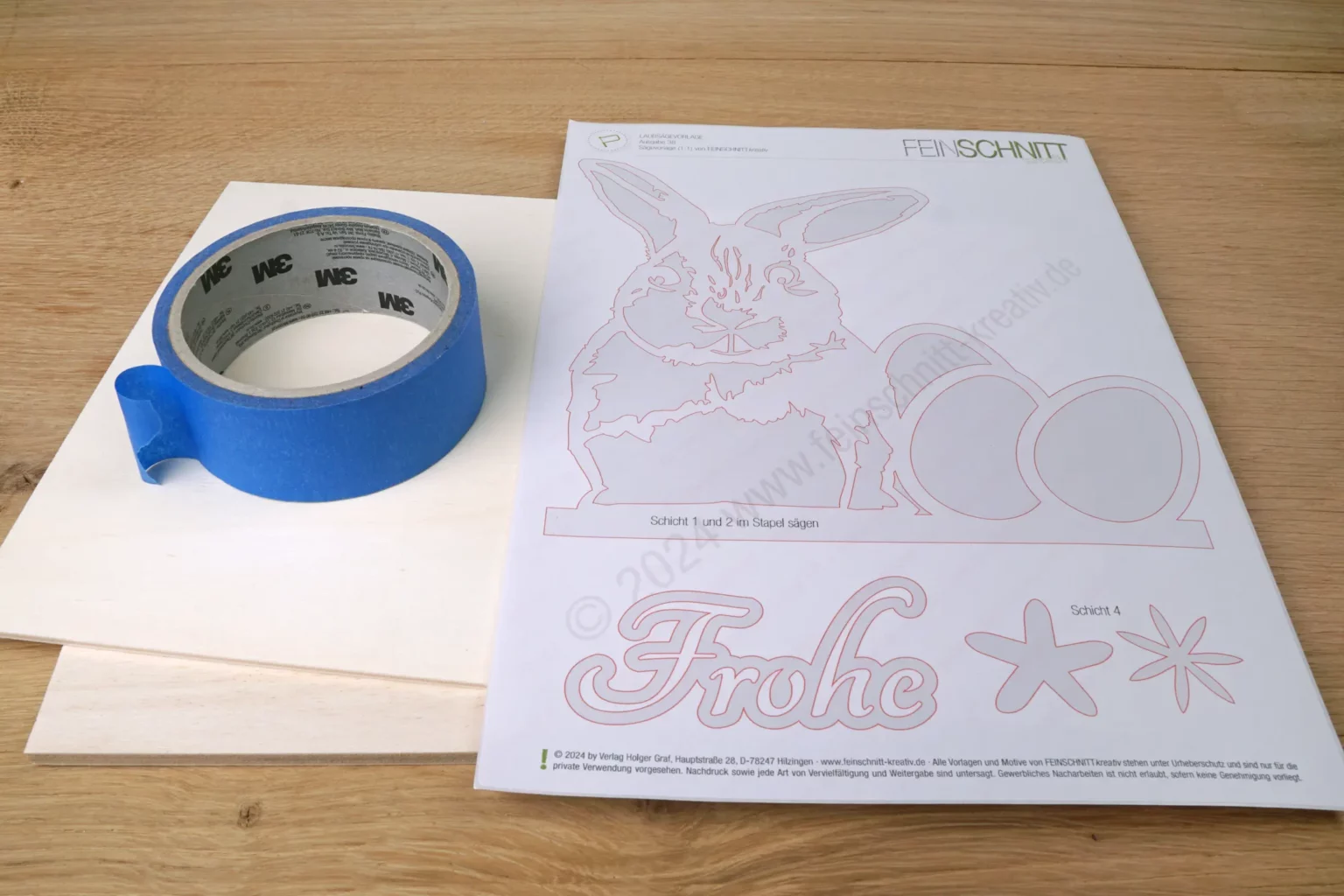 38-03-hasiger-ostergruss-aufsteller-laubsaege-dekupiersaege-vorlage-vorlagenpapier-selbstklebend-motiv-blue-tape-sperrholz