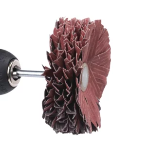 Kemper-Schleifstern (ᴓ 100 mm, 6-mm-Schaft) kemper-schleifstern-100-mm-verschiedene-koernungen-seitenansicht