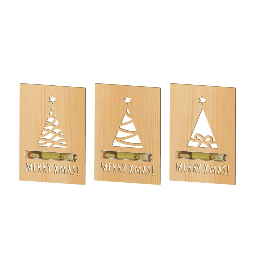 Big Dot Of Happiness Schneebedeckte Weihnachtsbäume – 8 Klassische Geld- & Geschenkkartenhalter Für Die Feiertagszeit