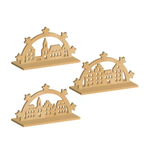 Mini-Schwibbogen STADT mini-schwibbogen-stadt-3er-set-winter-weihnachten-diy-deko-digitale-laubsaegevorlage-holz-optik-alle