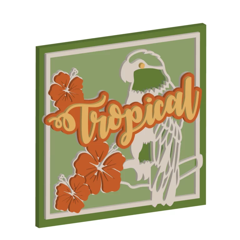 wandbild-tropical-exotisch-dschungel-papagei-diy-sommer-holz-digitale-laubsaegevorlage-feinschnittkreativ-bunt