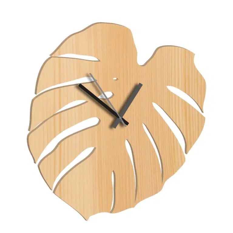 wanduhr-leaf-holzoptik-digitale-laubsaegevorlage-feinschnittkreativ