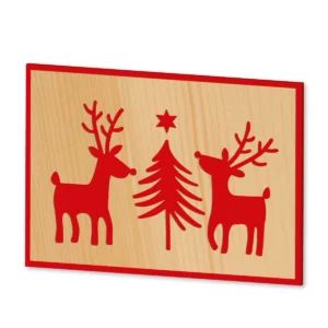 Weihnachtskarten RENTIERE weihnachts-karten-rentiere-set-diy-weihnachten-digitale-laubsaegevorlage-holz-quer