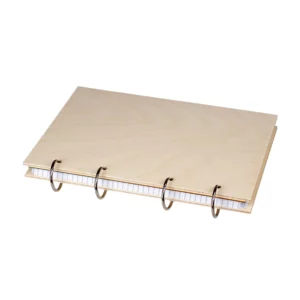 Holz-Ringbuch-Set A4 holz-ringbuch-set-a4-seitenansicht