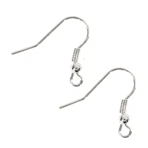 Ohrhaken mit Kugel versilbert ohrhaken-mit-kugel-versilbert-10-100-stueck