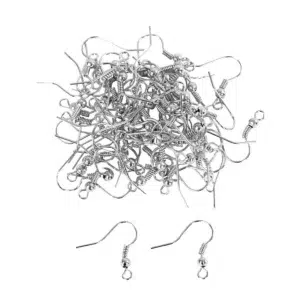 Ohrhaken mit Kugel versilbert ohrhaken-mit-kugel-versilbert-100-stueck