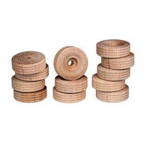 Holzräder 38 x 13 mm raeder-reifen-holzraeder-38-mm-vorne-hinten-12-stueck