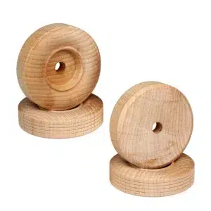 Holzräder 70 x 19 mm raeder-reifen-holzraeder-70-mm-vorne-hinten-4-stueck