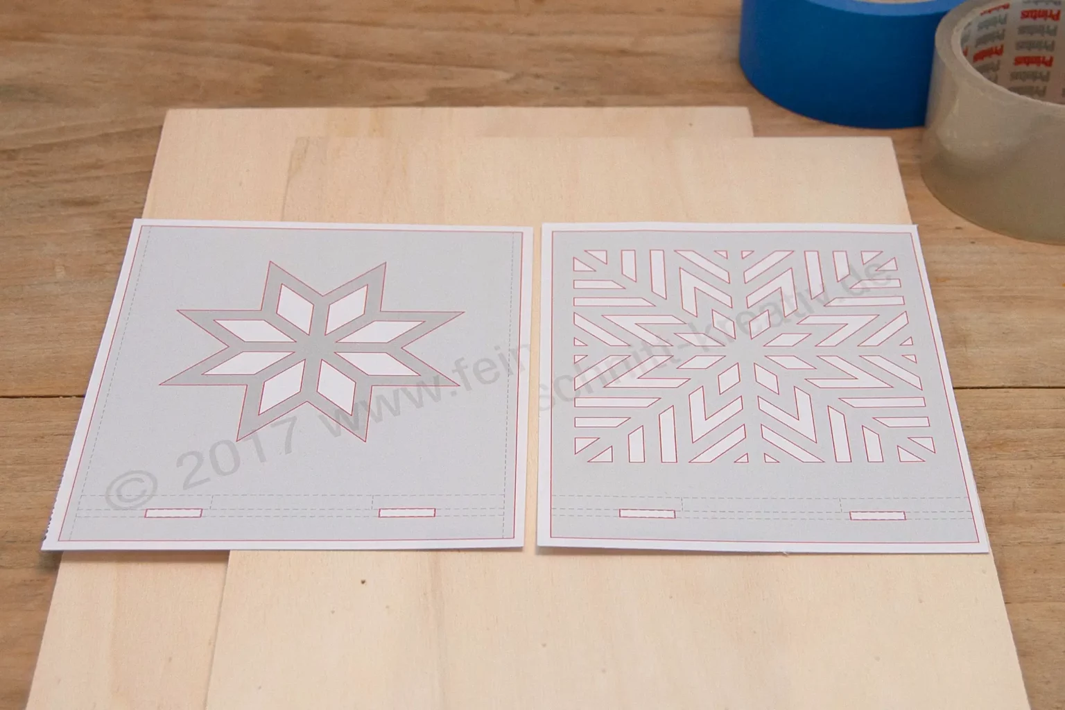 13-01-schattenspiel-laterne-deko-laubsaege-dekupiersaege-vorlage-drucken-sperrholz-blue-tape-klebeband-bereitlegen