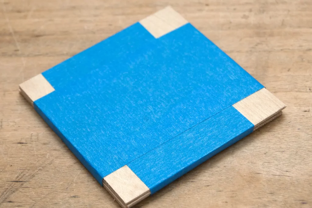 15-01b-gute-laune-blumen-deko-laubsaege-dekupiersaege-vorlage-flugzeugsperrholz-blue-tape-stapel-fixieren-blueten