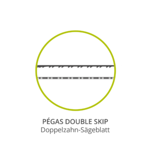 Pégas Double Skip Laubsägeblätter (Dutzend) pegas-laubsaegeblaetter-double-skip-ansicht