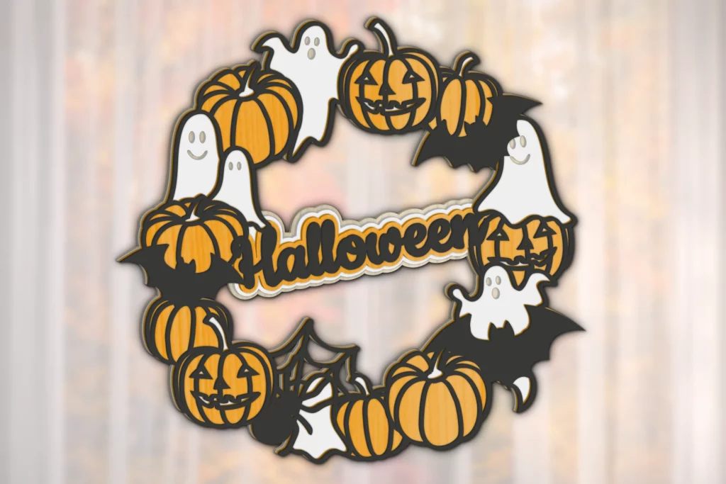 deko-kranz-halloween-schriftzug-tuer-diy-kuerbis-geister-fledermaeuse-digitale-laubsaegevorlage-feinschnittkreativ-titel