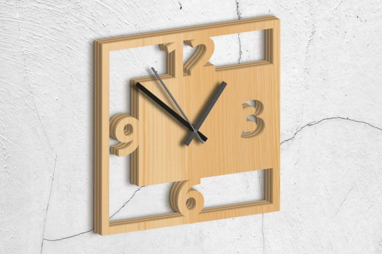 wand-uhr-quadrat-zahlen-deko-holz-einrichtung-digitale-laubsaegevorlage-schichten-titel